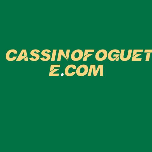 Logo da CASSINOFOGUETE